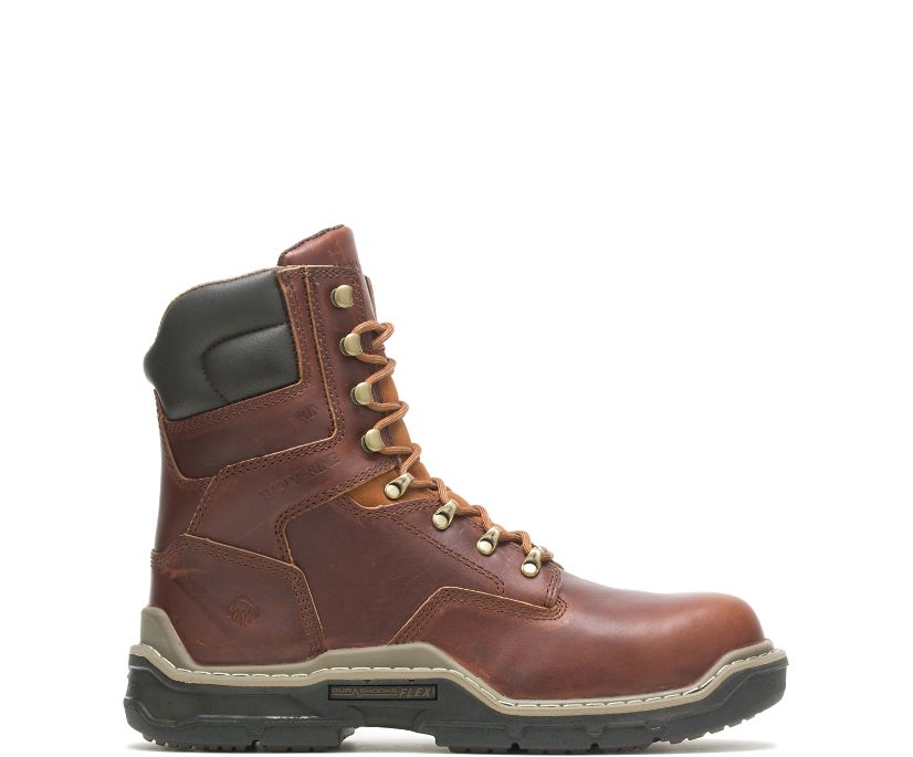 Bottes Wolverine Raider DuraShocks® 8" CarbonMAX Homme - Rouge Foncé (SFO638574)